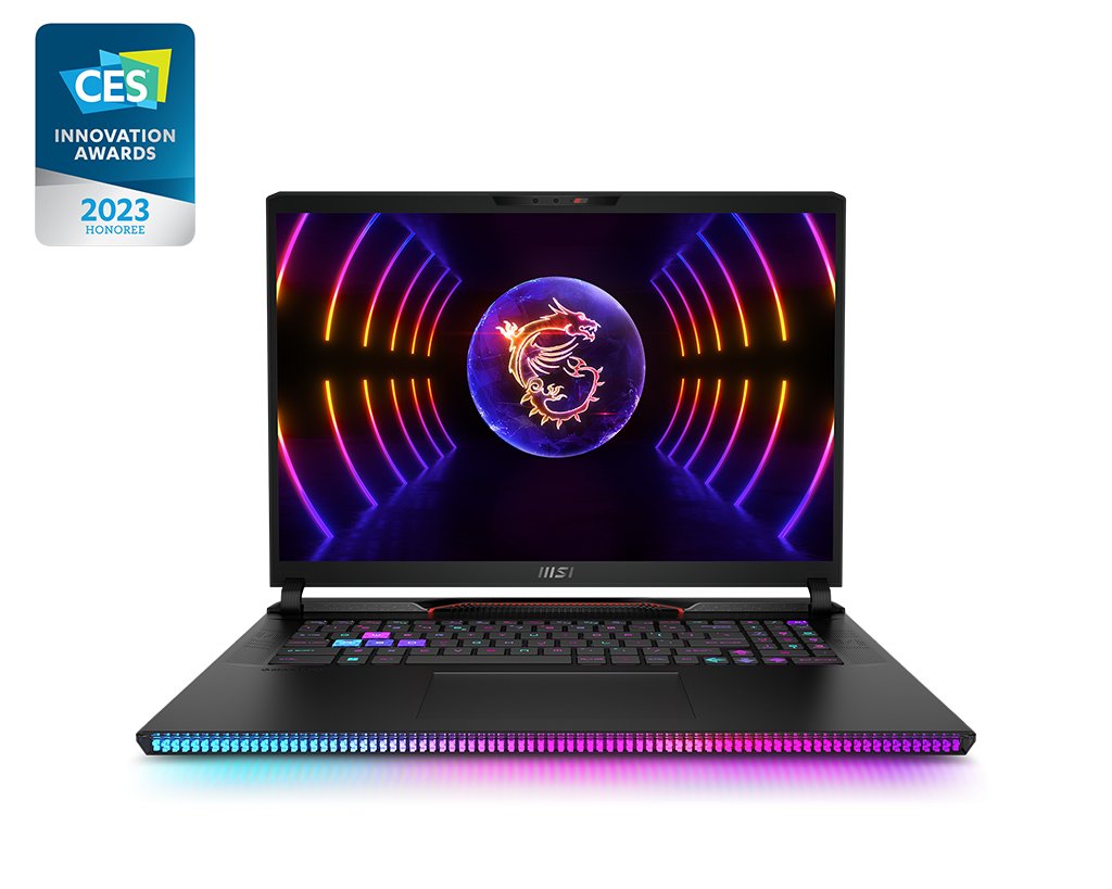 MSI GE78HX 13VH-046UK Raider Intel® Core™ i9 i9-13950HX Laptop 43.2 cm (17") Quad HD+ 32 GB DDR5-SDRAM 2 TB SSD NVIDIA GeForce RTX 4080 Wi-Fi 6E (802.11ax) Windows 11 Home Black