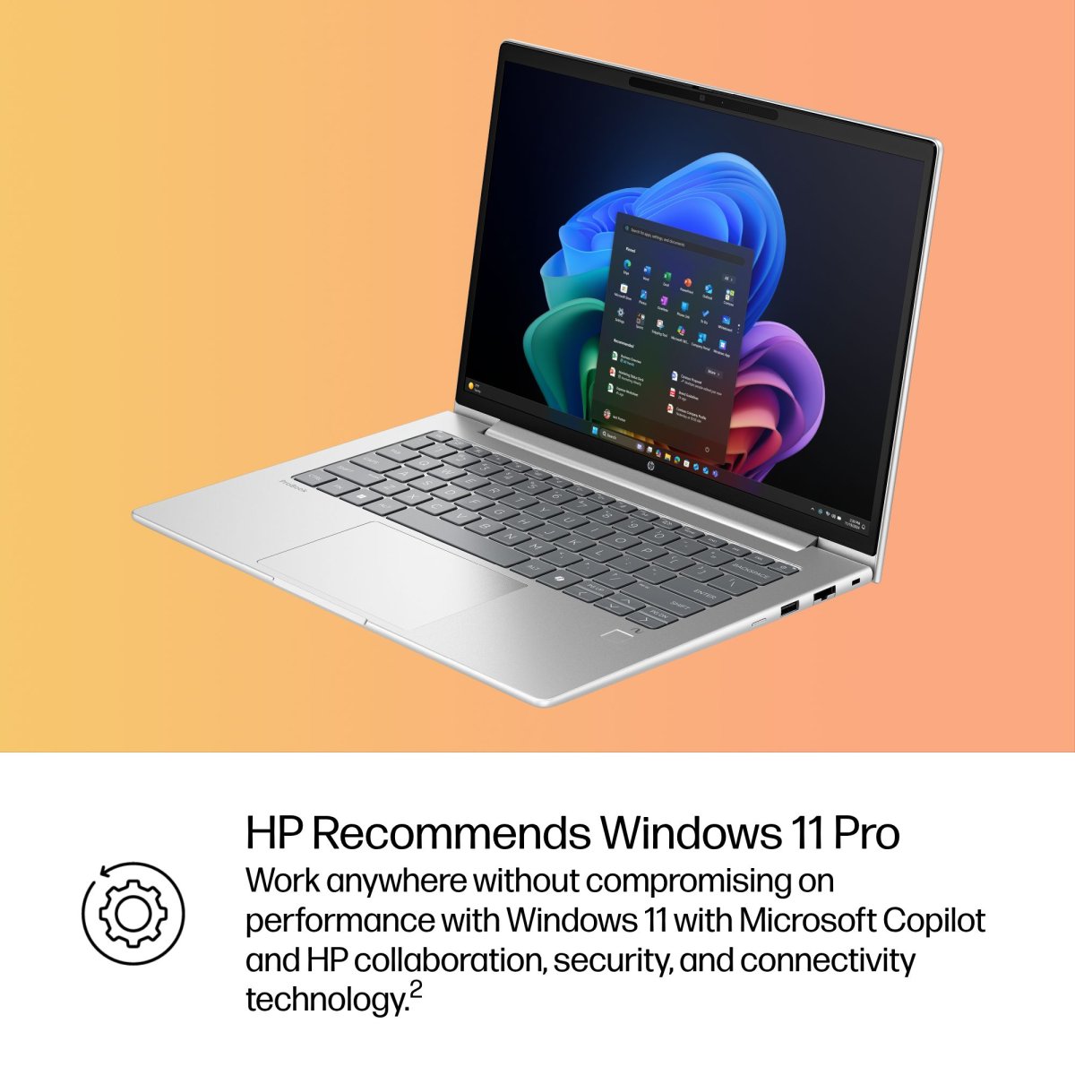 HP ProBook 4 G1q Next Gen AI PC Copilot+ PC Snapdragon X1-26-100 Laptop 35.6 cm (14") WUXGA 32 GB LPDDR5x-SDRAM 1 TB SSD Wi-Fi 6E (802.11ax) Windows 11 Pro Silver - Image 5