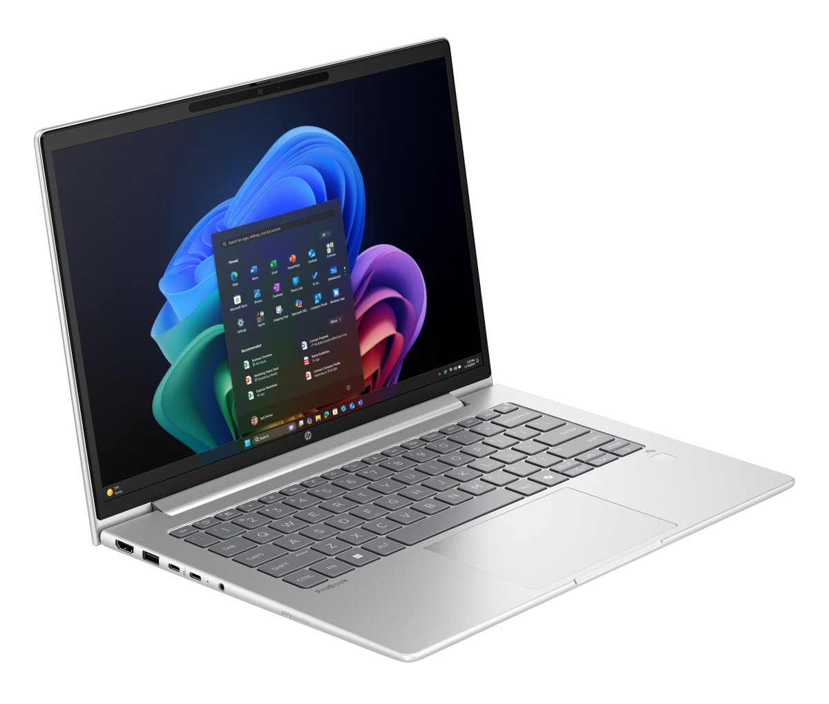 HP ProBook 4 G1q Next Gen AI PC Copilot+ PC Snapdragon X1-26-100 Laptop 35.6 cm (14") WUXGA 32 GB LPDDR5x-SDRAM 1 TB SSD Wi-Fi 6E (802.11ax) Windows 11 Pro Silver - Image 2