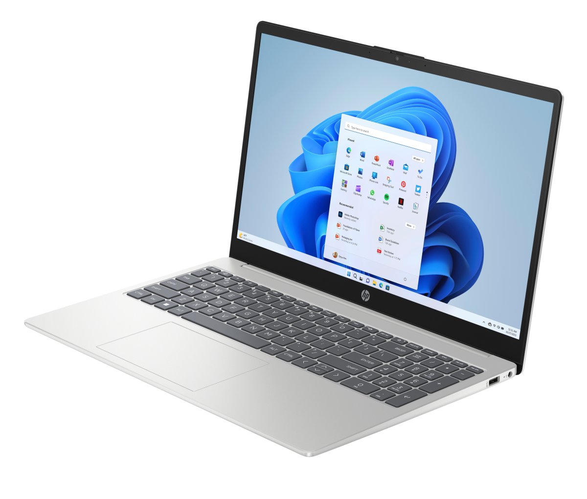 HP 15-fc0004na AMD Ryzen™ 3 7320U Laptop 39.6 cm (15.6") Full HD 4 GB LPDDR5-SDRAM 128 GB SSD Wi-Fi 6 (802.11ax) Windows 11 Home in S mode Silver - Image 18