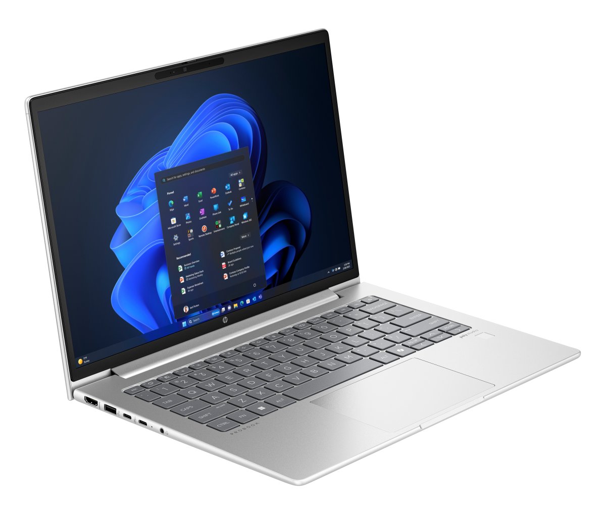 HP ProBook G11 Intel Core Ultra 7 155U Laptop 35.6 cm (14") WUXGA 16 GB DDR5-SDRAM 512 GB SSD Wi-Fi 6E (802.11ax) Windows 11 Pro AI PC Silver - Image 2