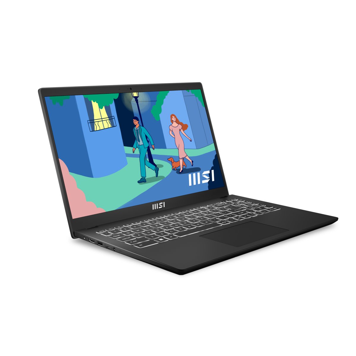 MSI Modern 15 B7M-085UK AMD Ryzen™ 5 7530U Laptop 39.6 cm (15.6") Full HD 8 GB DDR4-SDRAM 512 GB SSD Wi-Fi 6E (802.11ax) Windows 11 Home Black - Image 2