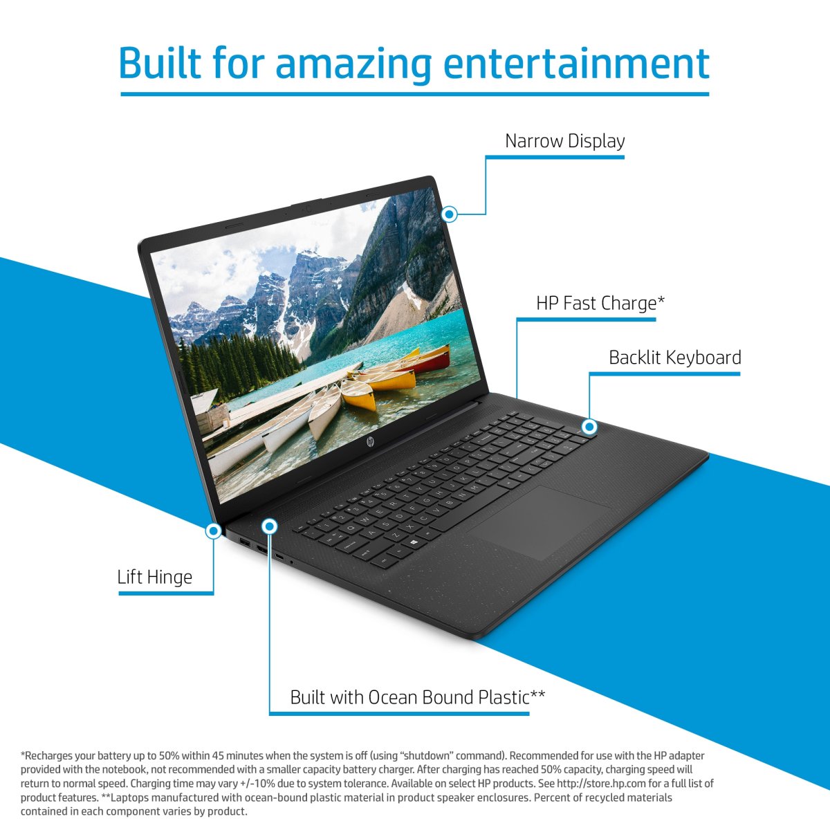 HP 17-cn0102na Intel® Core™ i3 i3-1115G4 Laptop 43.9 cm (17.3") Full HD 8 GB DDR4-SDRAM 128 GB SSD Wi-Fi 5 (802.11ac) Windows 11 Home in S mode Silver - Image 14