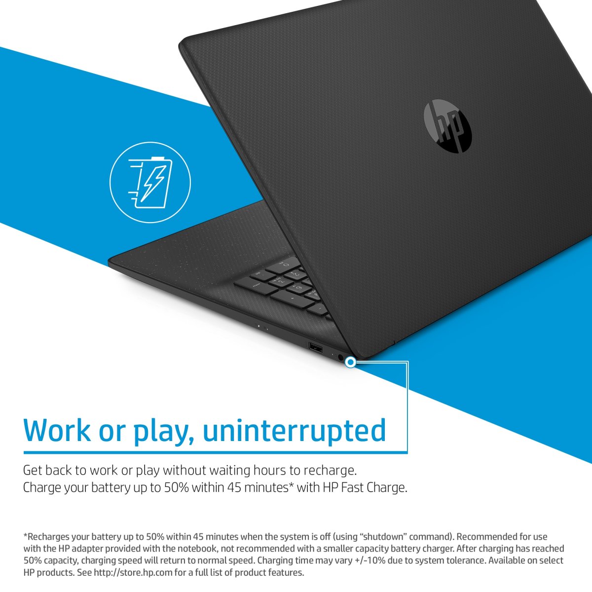 HP 17-cn0102na Intel® Core™ i3 i3-1115G4 Laptop 43.9 cm (17.3") Full HD 8 GB DDR4-SDRAM 128 GB SSD Wi-Fi 5 (802.11ac) Windows 11 Home in S mode Silver - Image 16