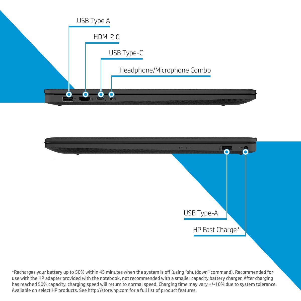 HP 17-cn0102na Intel® Core™ i3 i3-1115G4 Laptop 43.9 cm (17.3") Full HD 8 GB DDR4-SDRAM 128 GB SSD Wi-Fi 5 (802.11ac) Windows 11 Home in S mode Silver - Image 13