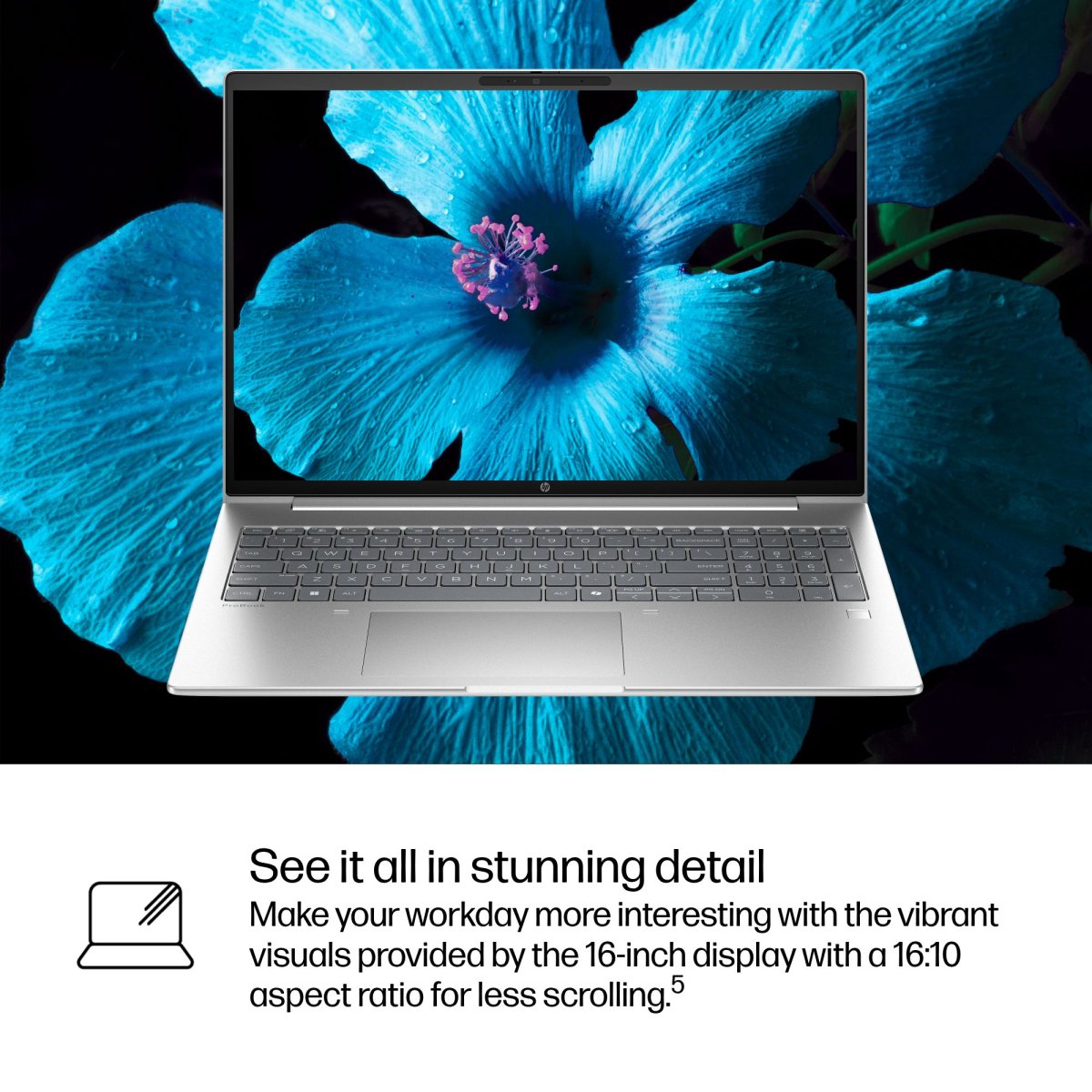 HP ProBook 4 G1i AI Intel Core Ultra 5 225U Laptop 40.6 cm (16") WUXGA 16 GB DDR5-SDRAM 256 GB SSD Wi-Fi 7 (802.11be) Windows 11 Pro AI PC Silver - Image 11