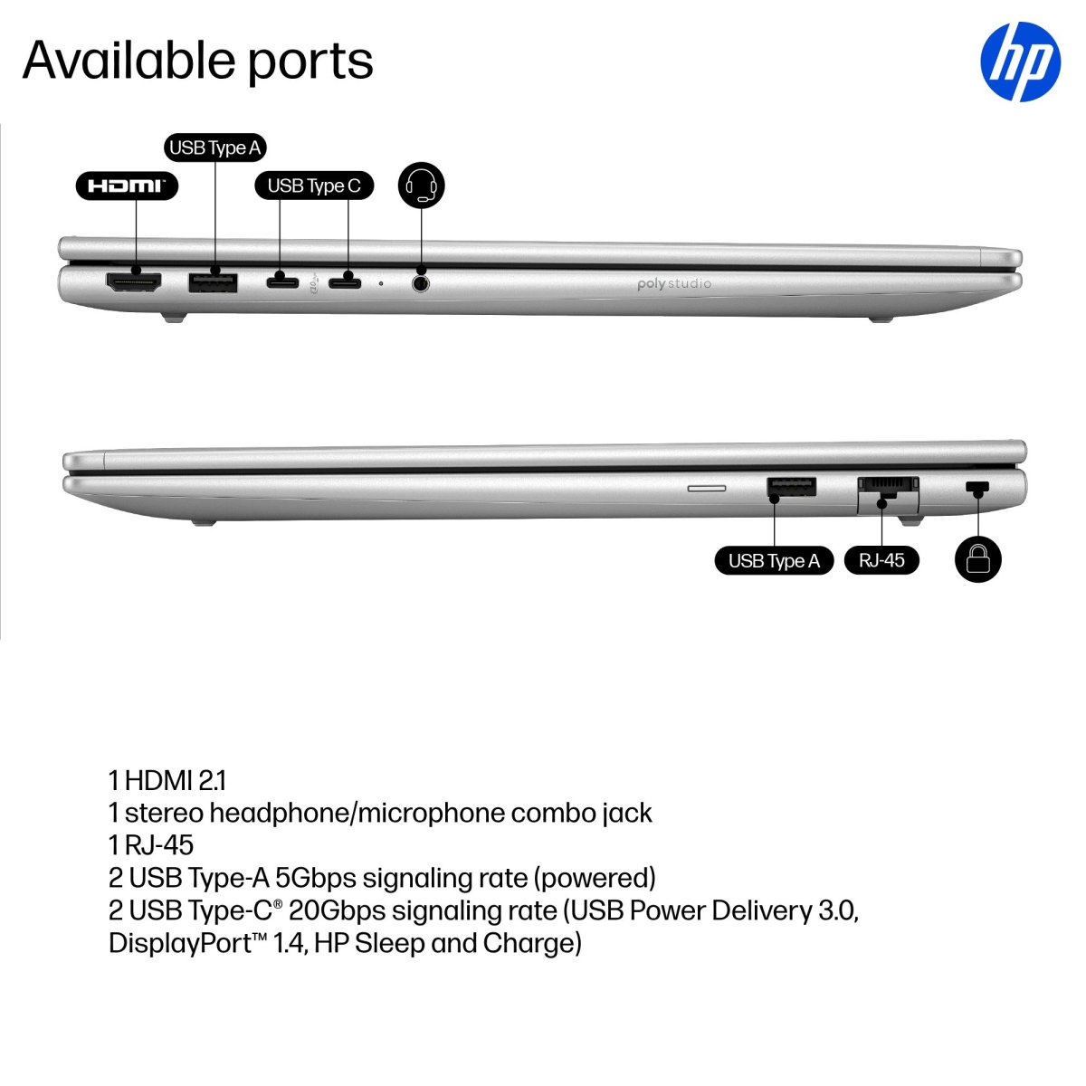 HP ProBook 4 G1i AI Intel Core Ultra 5 225U Laptop 40.6 cm (16") WUXGA 16 GB DDR5-SDRAM 256 GB SSD Wi-Fi 7 (802.11be) Windows 11 Pro AI PC Silver - Image 5