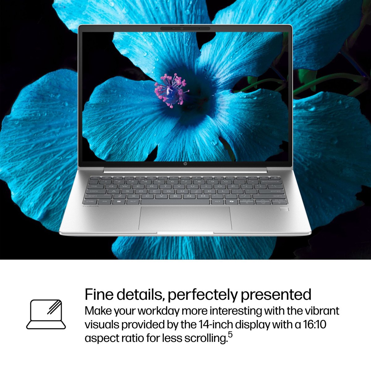 HP ProBook 4 G1i AI Intel Core Ultra 7 255U Laptop 35.6 cm (14") WUXGA 16 GB DDR5-SDRAM 512 GB SSD Wi-Fi 7 (802.11be) Windows 11 Pro AI PC Silver - Image 9