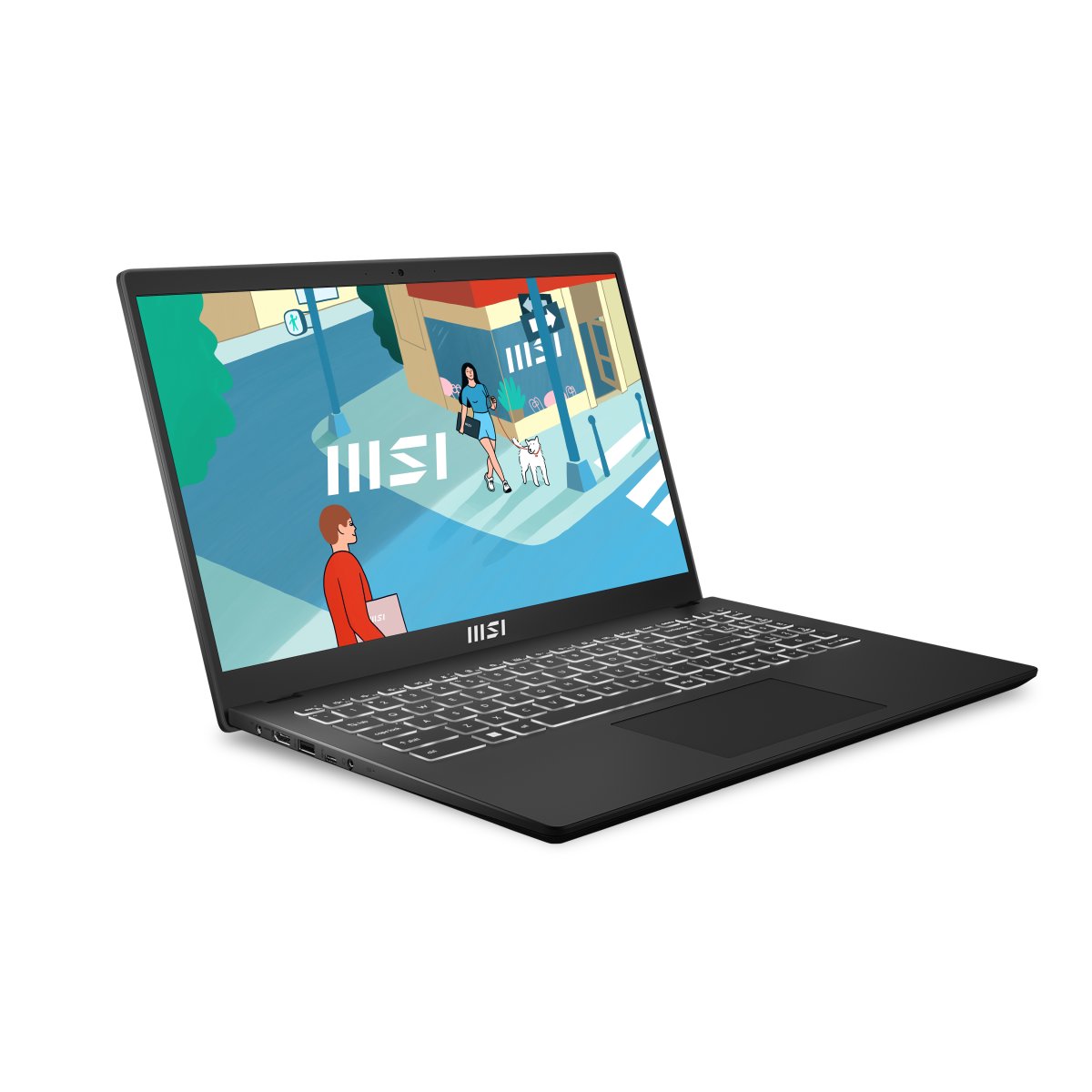 MSI Modern 15 H B13M-004UK Intel® Core™ i5 i5-13420H Laptop 39.6 cm (15.6") Full HD 16 GB DDR4-SDRAM 512 GB SSD Wi-Fi 6E (802.11ax) Windows 11 Home Black - Image 2