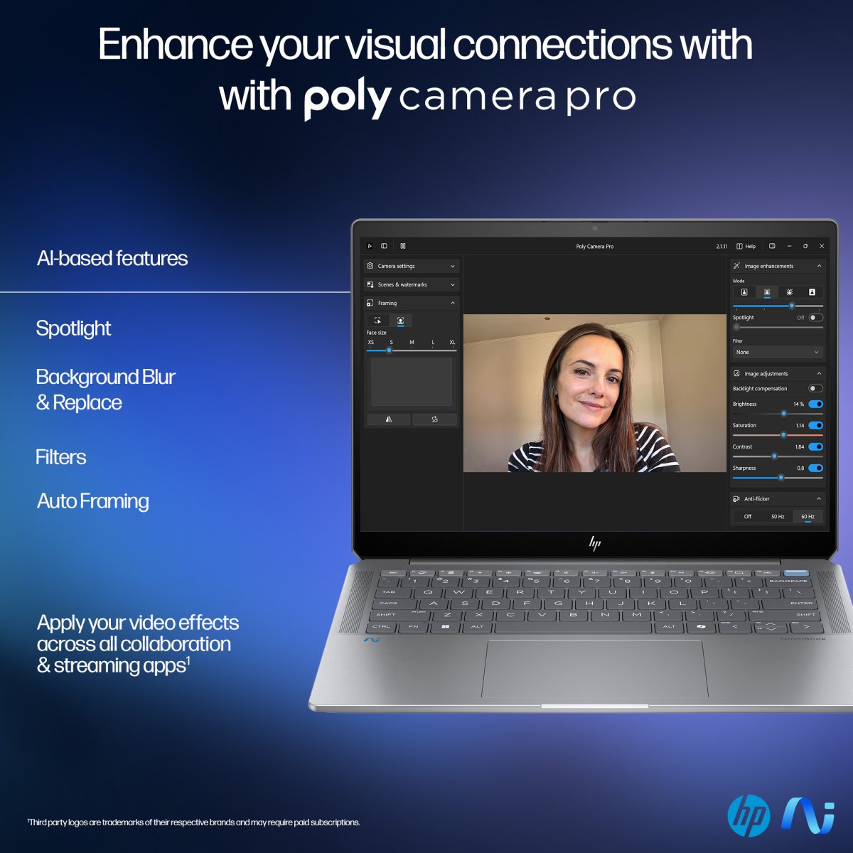 HP OmniBook Ultra 14-fd0001na Copilot+ PC AMD Ryzen AI 9 365 Laptop 35.6 cm (14") Touchscreen 2.2K 16 GB LPDDR5x-SDRAM 1 TB SSD Wi-Fi 7 (802.11be) Windows 11 Home Silver - Image 19