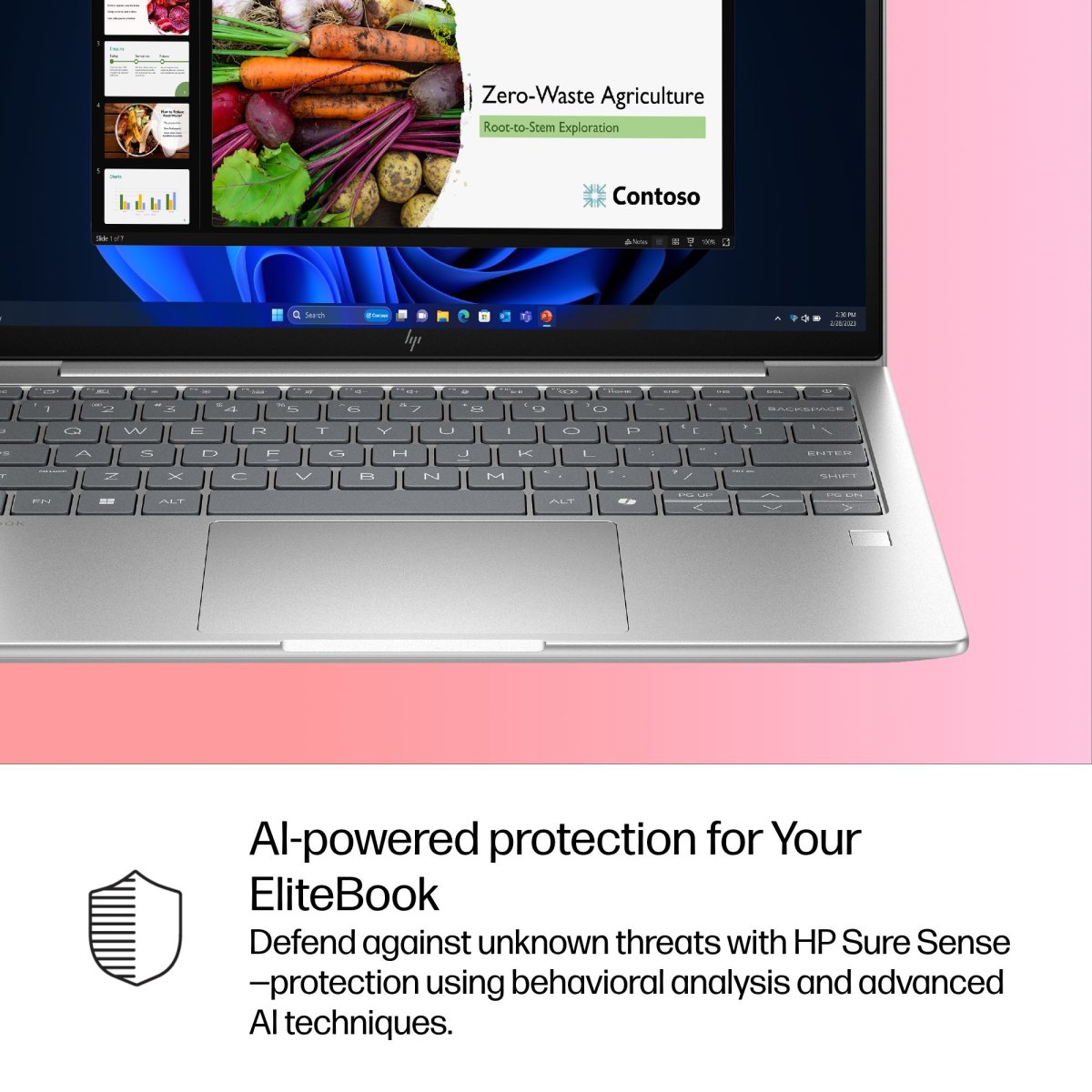 HP EliteBook 6 G1i AI PC Intel Core Ultra 5 225U Laptop 33.8 cm (13.3") WUXGA 16 GB DDR5-SDRAM 512 GB SSD Wi-Fi 7 (802.11be) Windows 11 Pro Silver - Image 8