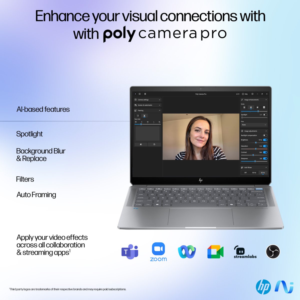HP OmniBook Ultra 14-fd0001na Copilot+ PC AMD Ryzen AI 9 365 Laptop 35.6 cm (14") Touchscreen 2.2K 16 GB LPDDR5x-SDRAM 1 TB SSD Wi-Fi 7 (802.11be) Windows 11 Home Silver - Image 17