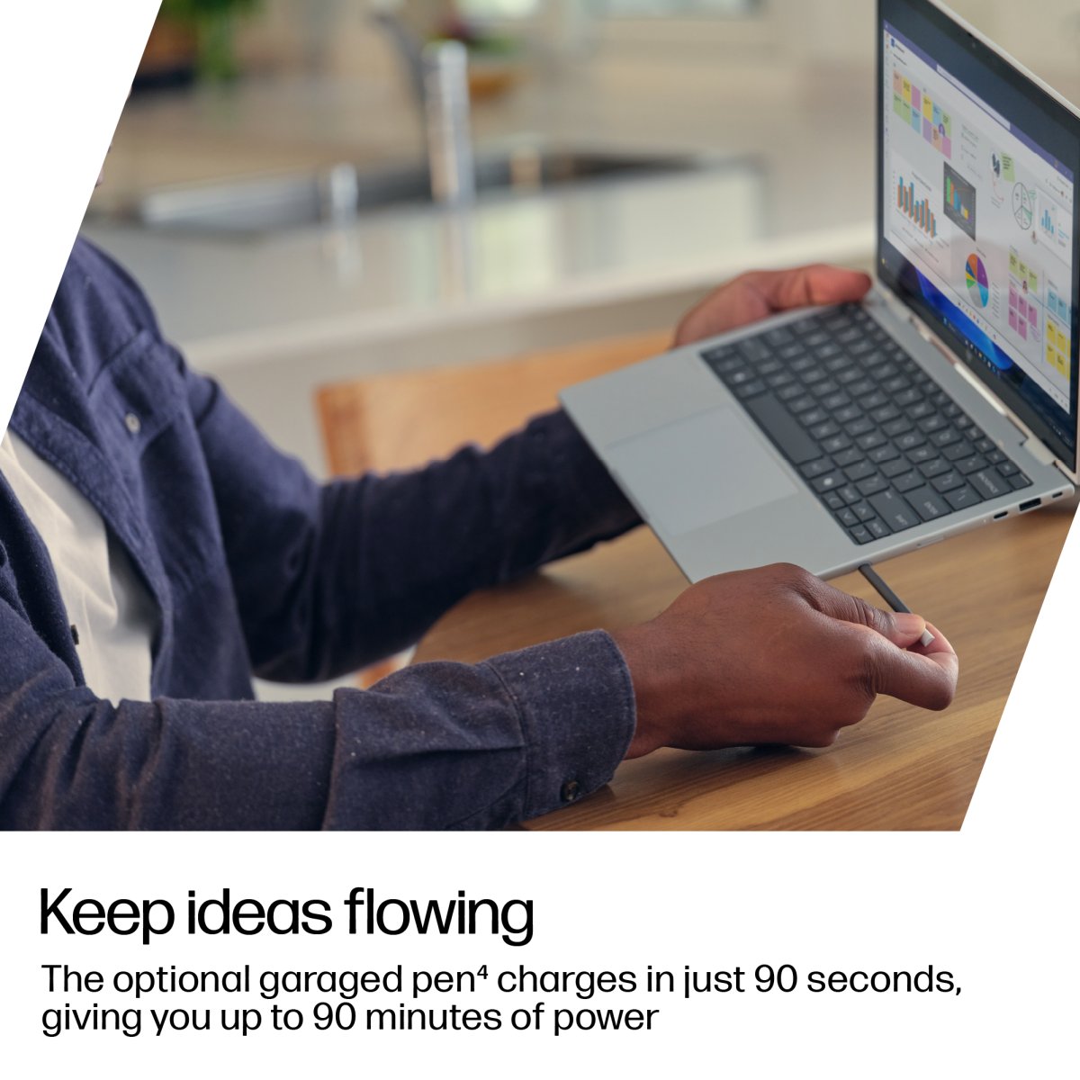 HP EliteBook 8 Flip G1i AI PC Intel Core Ultra 5 225U Hybrid (2-in-1) 33.8 cm (13.3") Touchscreen WUXGA 16 GB LPDDR5x-SDRAM 256 GB SSD Wi-Fi 7 (802.11be) Windows 11 Pro Silver - Image 5
