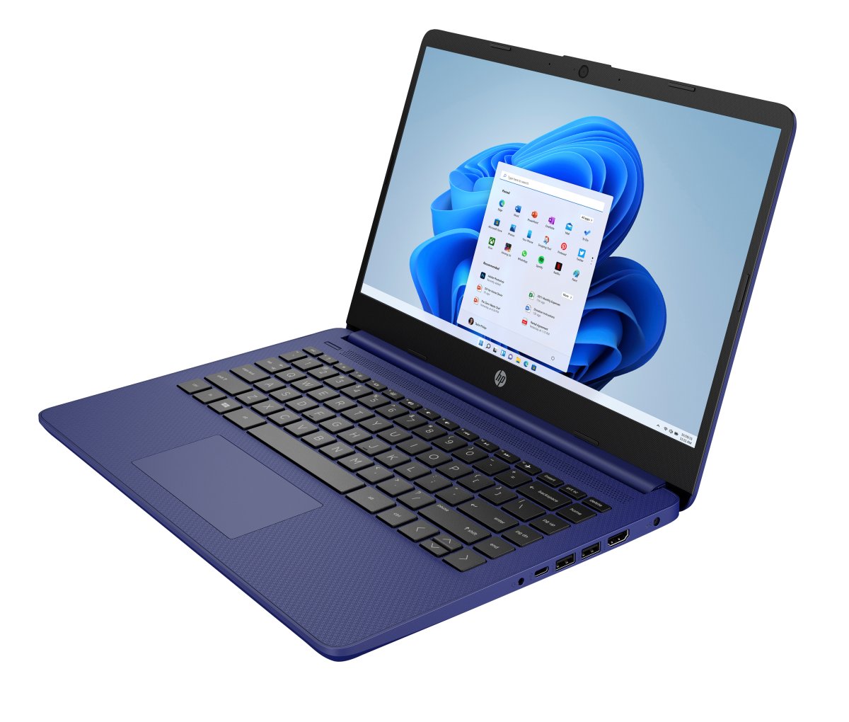 HP 14-dq6001na Intel® N N150 Laptop 35.6 cm (14") HD 4 GB DDR4-SDRAM 128 GB UFS Wi-Fi 6 (802.11ax) Windows 11 Home in S mode Blue - Image 5