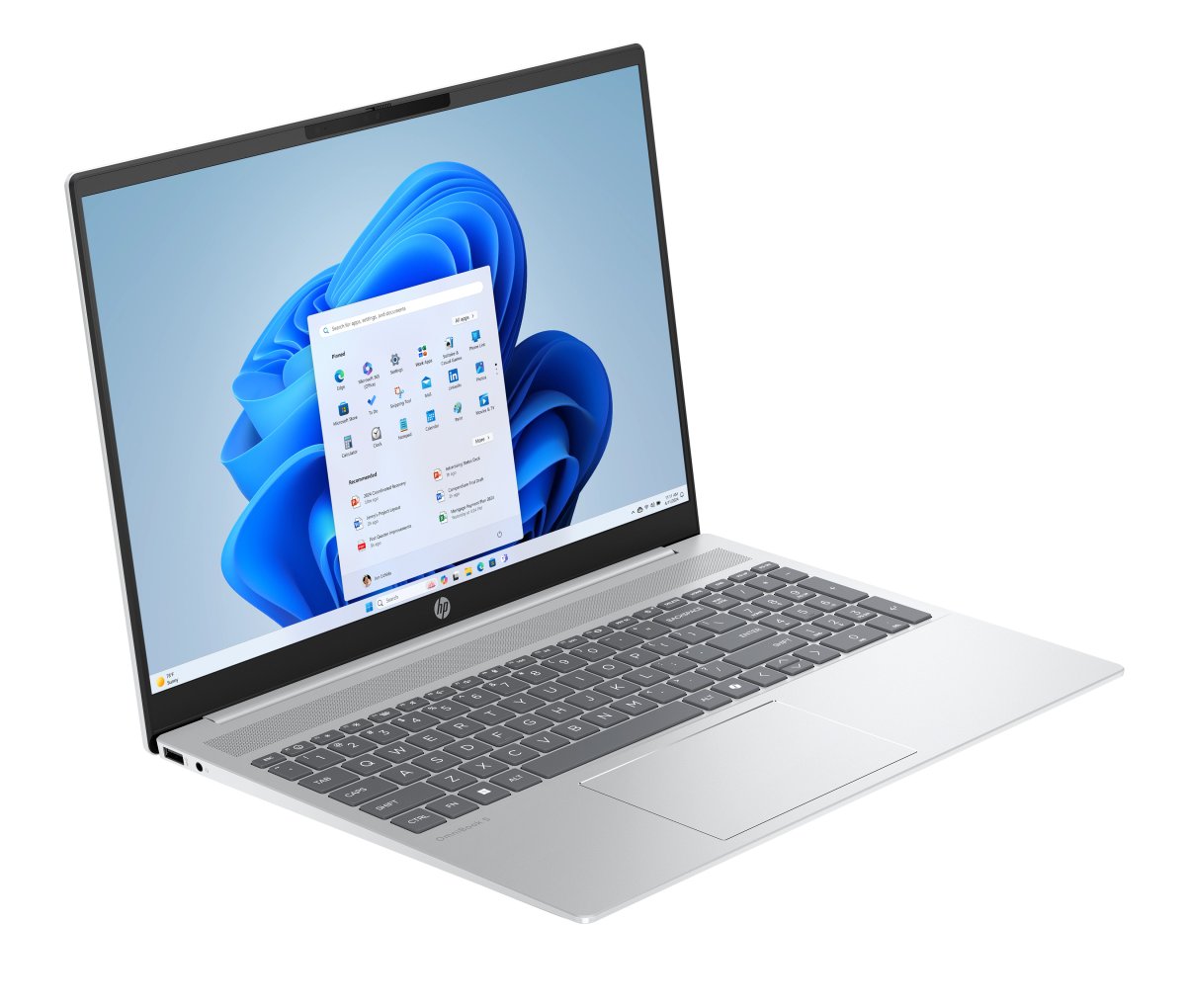 HP OmniBook 5 16-bc1000na AMD Ryzen™ 7 8840U Laptop 40.6 cm (16") Touchscreen 2K 16 GB LPDDR5-SDRAM 1 TB SSD Wi-Fi 6 (802.11ax) Windows 11 Home AI PC Silver - Image 2
