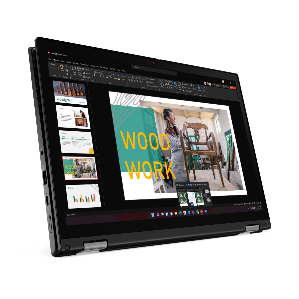 Lenovo ThinkPad L13 Yoga Gen 4 (Intel) Intel® Core™ i5 i5-1335U Hybrid (2-in-1) 33.8 cm (13.3") Touchscreen WUXGA 8 GB LPDDR5-SDRAM 256 GB SSD Wi-Fi 6 (802.11ax) Windows 11 Pro UK English Black - Image 11